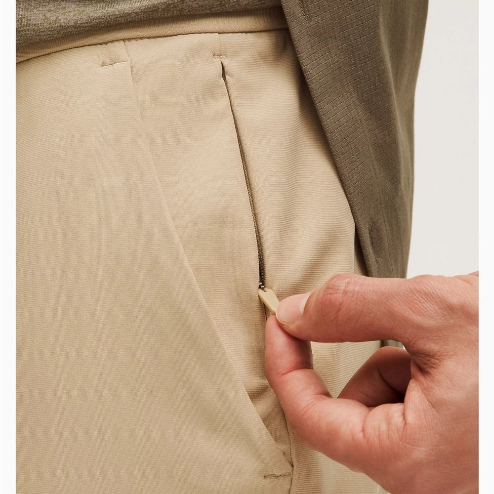 Men’s LULULEMON ABC Classic Fit Trouser Tan 30x29 - Picture 4 of 11